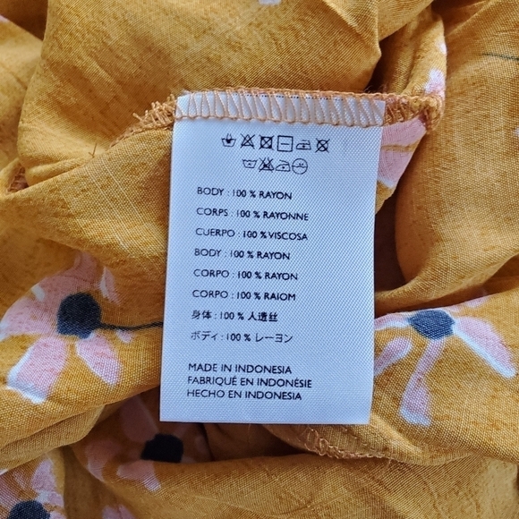 Faithfull the Brand Emilia Botany Floral Print Midi Dress NWT Size 4/Small - Picture 15 of 17